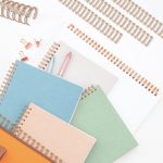Vmiapxo 24 Pcs 1" Diameter 23 Holes Metal Double Loop Binding Wires, Large Binding Combs Spines Book Cinch Binding Machine Wire for School Office Notebook Maker (Rose Gold) - Image 6